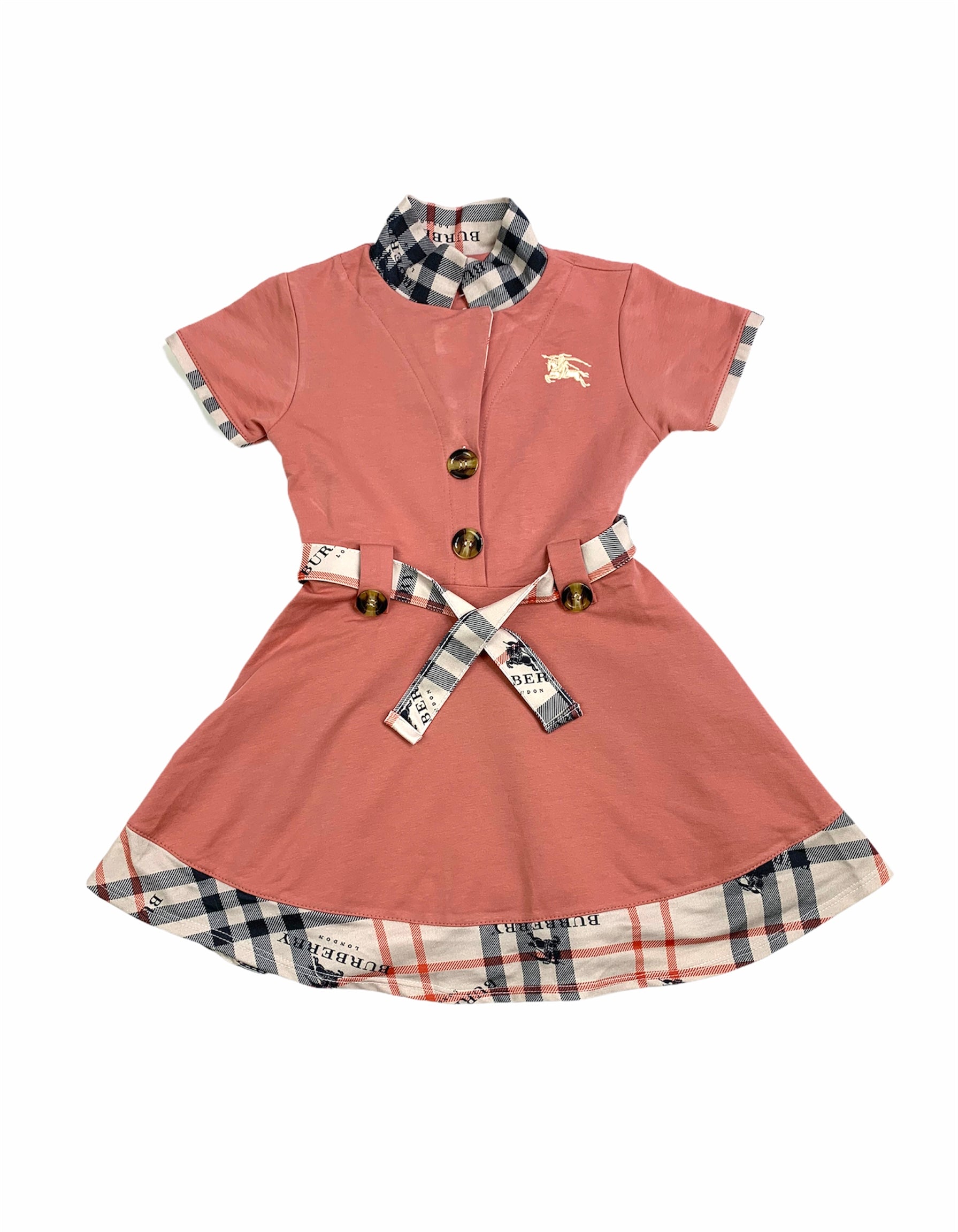 Pink Burberry Dress - Youngflyrich